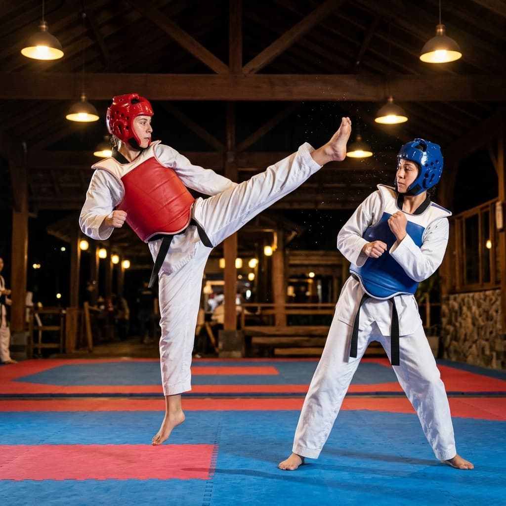 Exterior or interior of Taekwondo K1 Dojang