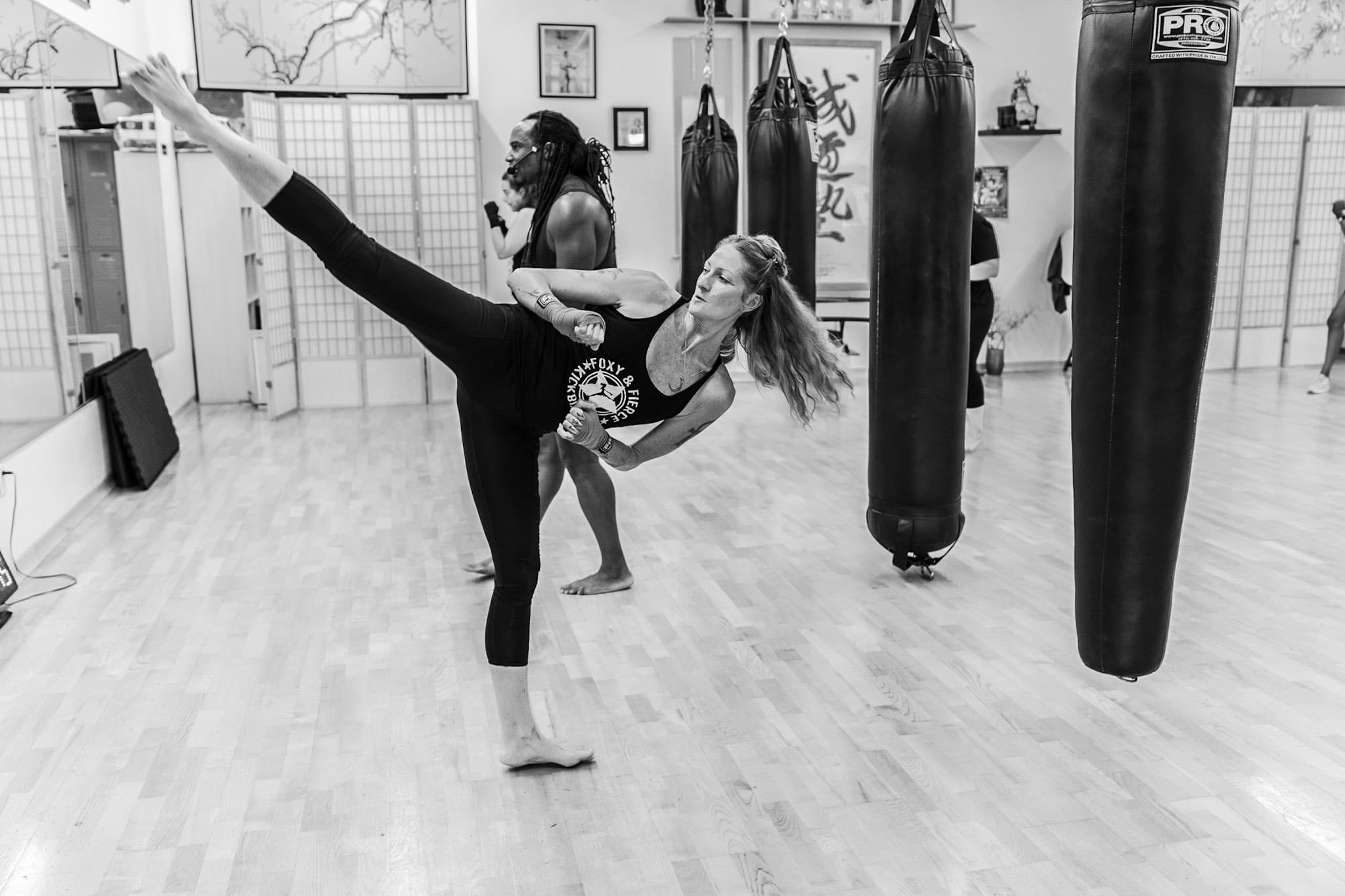 Exterior or interior of Foxy and Fierce Women's Kickboxing Bootcamp