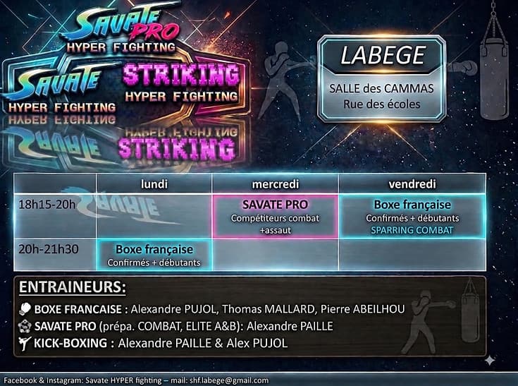 Exterior or interior of Savate HYPER Fighting